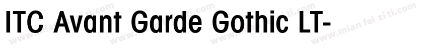 ITC Avant Garde Gothic LT字体转换